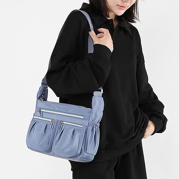 NICOLE & DORIS Women's Cross-body Bags Casual Shoulder Bag Multi Pocket Fashion Satchel Bag Nylon Side Bag New Era Fashion LLc