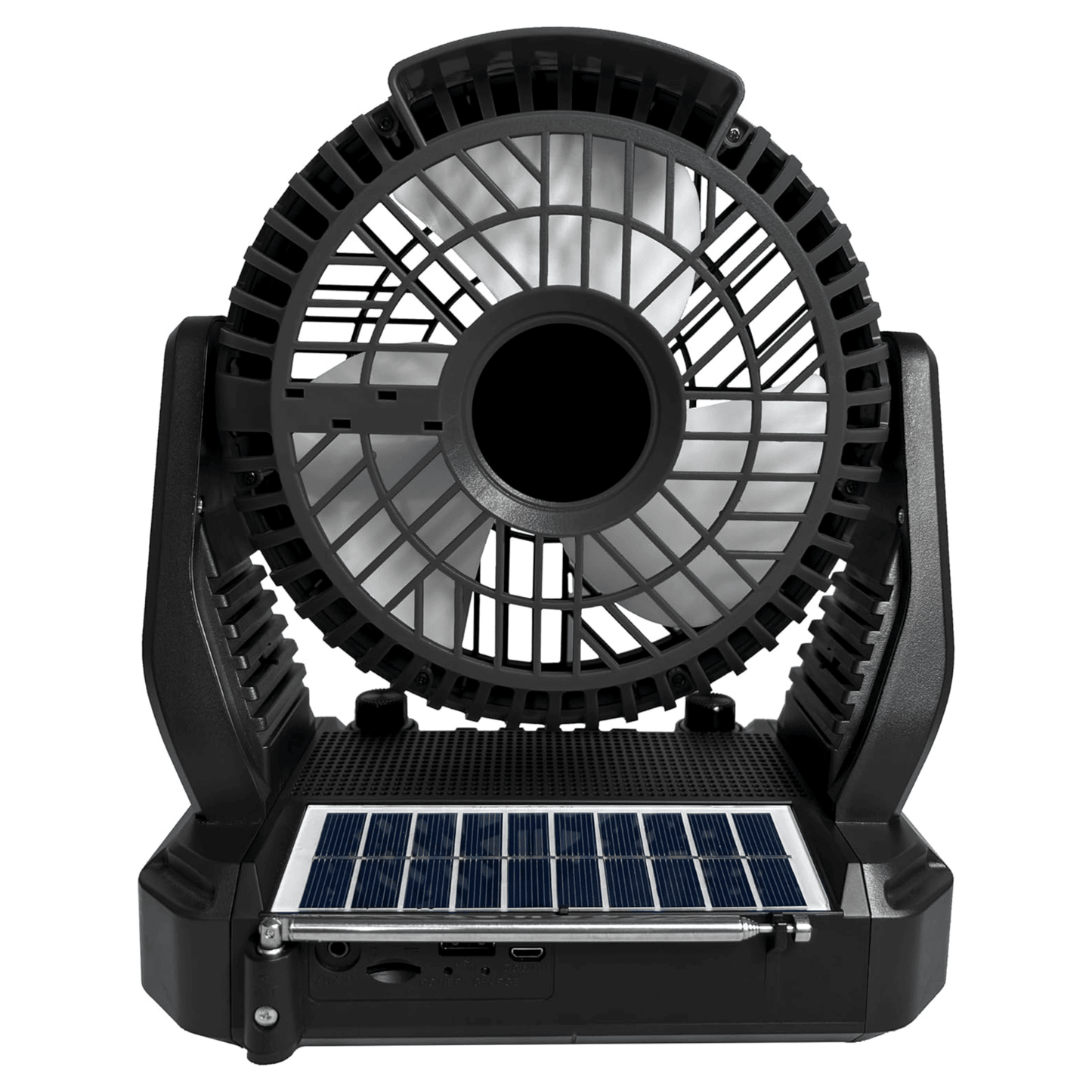 Supersonic Solar-Powered BT Speaker with FM Radio, LED Flashlight & Fan New Era Fashion LLc