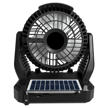 Supersonic Solar-Powered BT Speaker with FM Radio, LED Flashlight & Fan New Era Fashion LLc