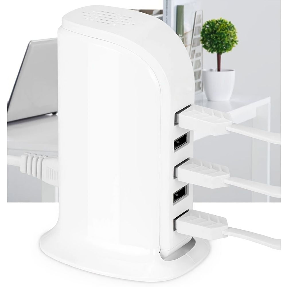 1pc USB Charger; Multi-Device Charging Station; Fast Charging Block; USB Charging Hub With Multi-Ports For IPhone; IPad; Kindle; Travel Accessories New Era Fashion LLc