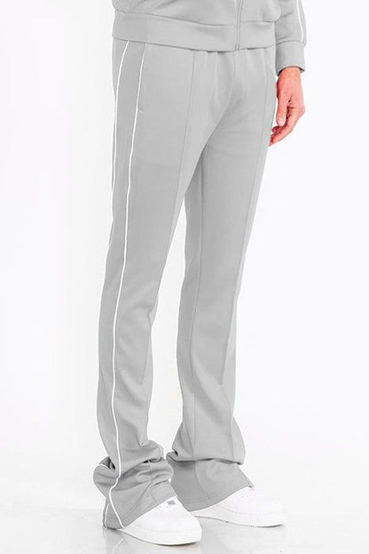 Men's Side Pipe Stacked Flare Trousers for Trendy Urban Style New Era Fashion LLc