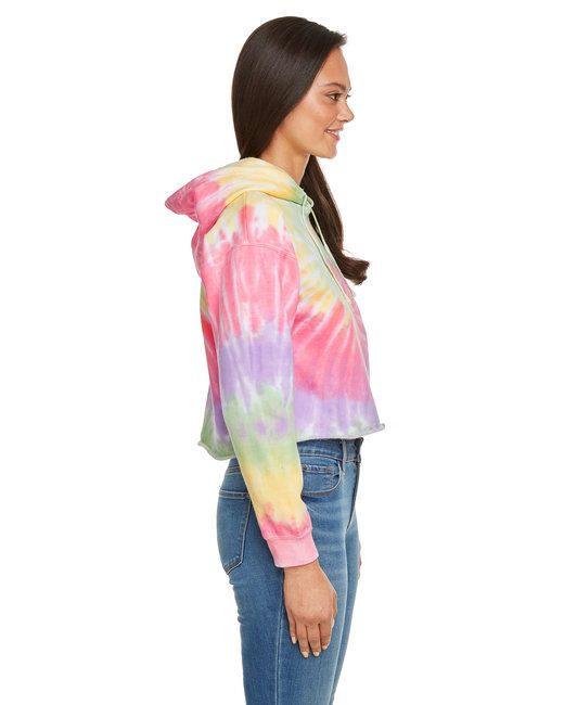 Ladies' Cropped Hooded Sweatshirt - LAGOON - S New Era Fashion LLc