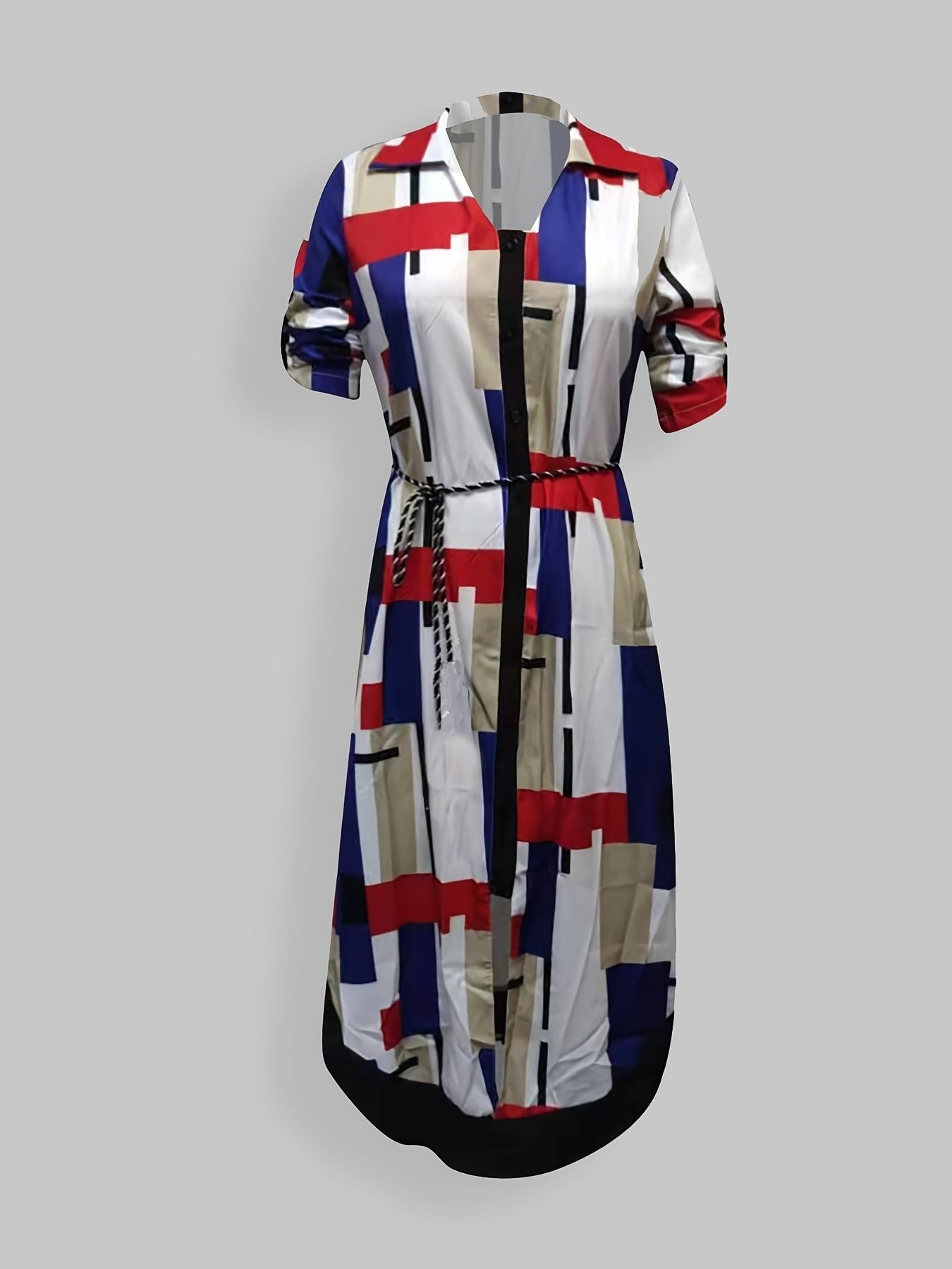 Elegant Summer High Waist Fashion Ditsy Floral Print Dress; Slim Temperament Maxi Dresses; Women's Clothing New Era Fashion LLc