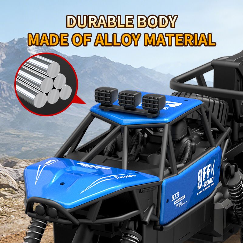 All-terrain Electric Toy Car, Alloy Car, 1:20 Scale Model Car, 2.4GHz R/ C Off-road Car, High-speed Car, with Headlights And Shock Absorption, Birthday Gifts for Kids Over 3 Years Old New Era Fashion LLc