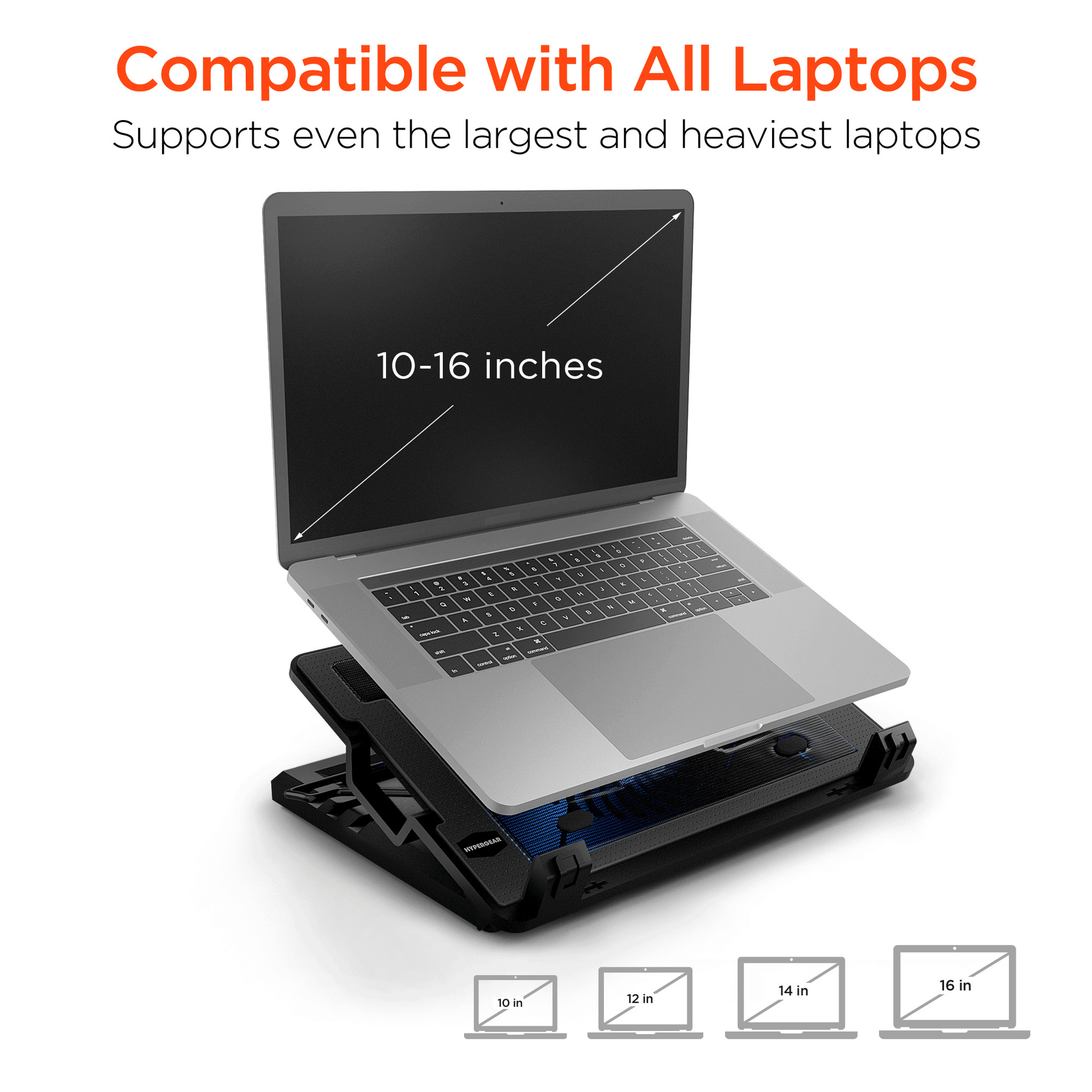 HyperGear UpRite Air Portable Laptop Cooling Stand New Era Fashion LLc