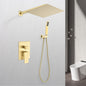 10 inch Shower Head Bathroom Luxury Rain Mixer Shower Complete Combo Set Wall Mounted New Era Fashion LLc