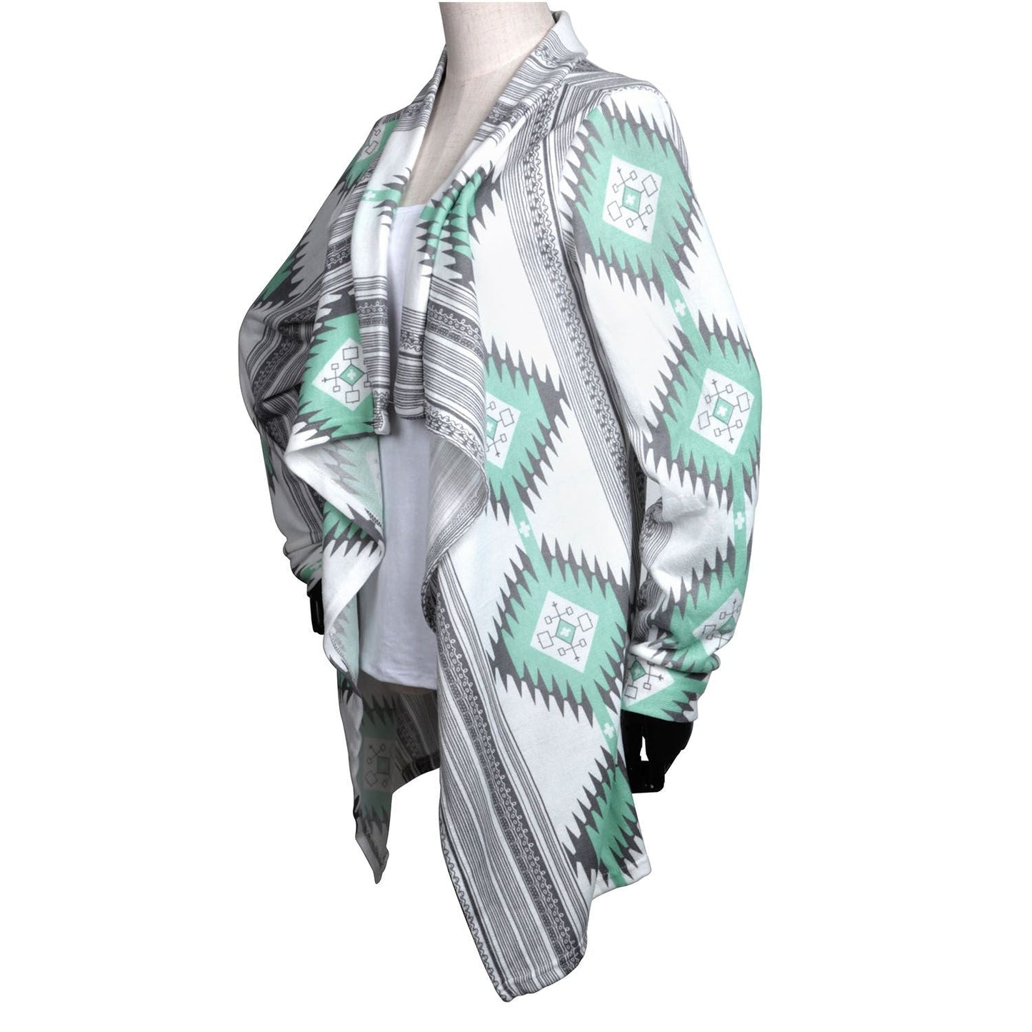 Women Open Front Cardigan Long Sleeve Shawl Neck Breathable Cardigan Well Collection New Era Fashion LLc