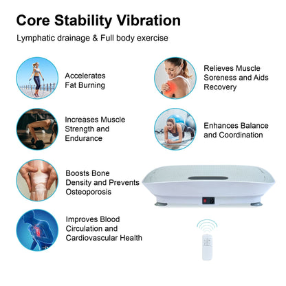 Silent Vibration Platform Crazy Fitness Massage 10-Frequency Weight Loss & Fat Burner Body Shaking Machine For Unisex Grey033 New Era Fashion LLc