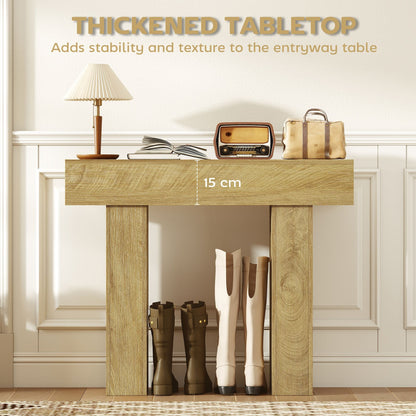 42 Inch Console Table, Sofa Table Behind the Couch with Thickened Tabletop for Living Room, Hallway, Entrance, Oak New Era Fashion LLc