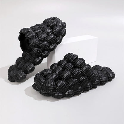 Women's Solid Ultra Cushioned Bubble Slides; Bubble Slippers New Era Fashion LLc