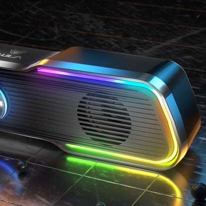 AULA N-169B Computer Speakers PC Sound Box HIFI Stereo Microphone USB LED Light For Desktop Computer/Speaker New Era Fashion LLc
