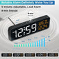 Large Display Digital Alarm Clock for Bedrooms, Date Day of Week Desk Table Clocks for Living Room Office, Dimmable 5 Dimmers Plug in Electric Clock, Auto DST New Era Fashion LLc