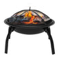 22" Iron Fire Pit Bowl Outdoor Backyard Patio Garden Burning Heater Black New Era Fashion LLc
