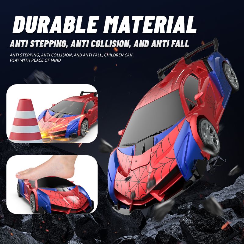 Transforming Remote Control Car Robot, R/C Car Toy, One-Button Deformation, Children's Day Gifts, 1:18 Scale 360°Rotating Drifting, Toys Suitable for Kids Over 3+ Years Old, Educational Toy, Birthday New Era Fashion LLc