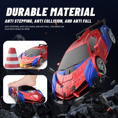 Transforming Remote Control Car Robot, R/C Car Toy, One-Button Deformation, Children's Day Gifts, 1:18 Scale 360°Rotating Drifting, Toys Suitable for Kids Over 3+ Years Old, Educational Toy, Birthday New Era Fashion LLc