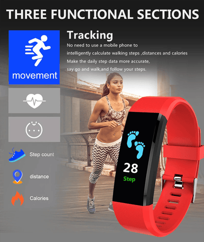 Fitness Smart Watch Activity Tracker Heart Rate For Women Men Oxygen BP Monitor New Era Fashion LLc