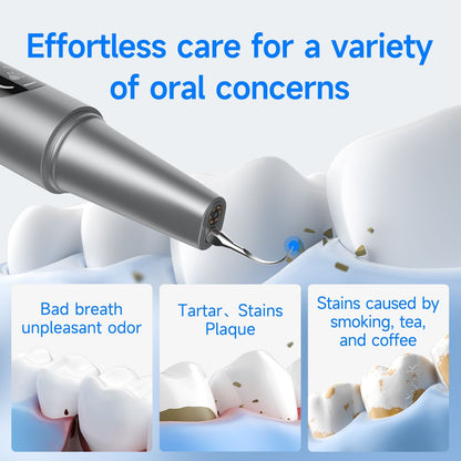 Home stone-removing device, visual ultrasonic dental cleaner for removing tartar and dental plaque, crescent-shaped dental cleaning tool New Era Fashion LLc