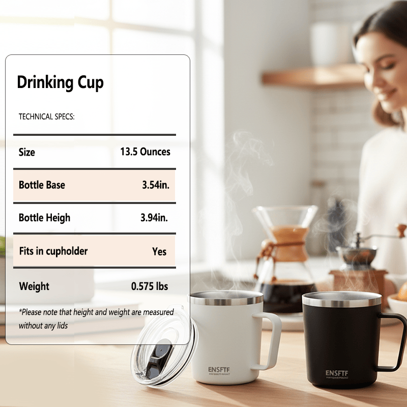 Insulated Stainless Steel Coffee Mug with Leak-Proof Lid – Reusable Office/Trave New Era Fashion LLc