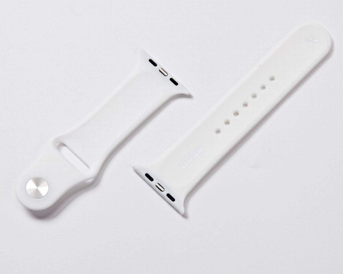 White Silicone Watch Band Made for Apple Watch - Large (42/44/45/49mm) New Era Fashion LLc