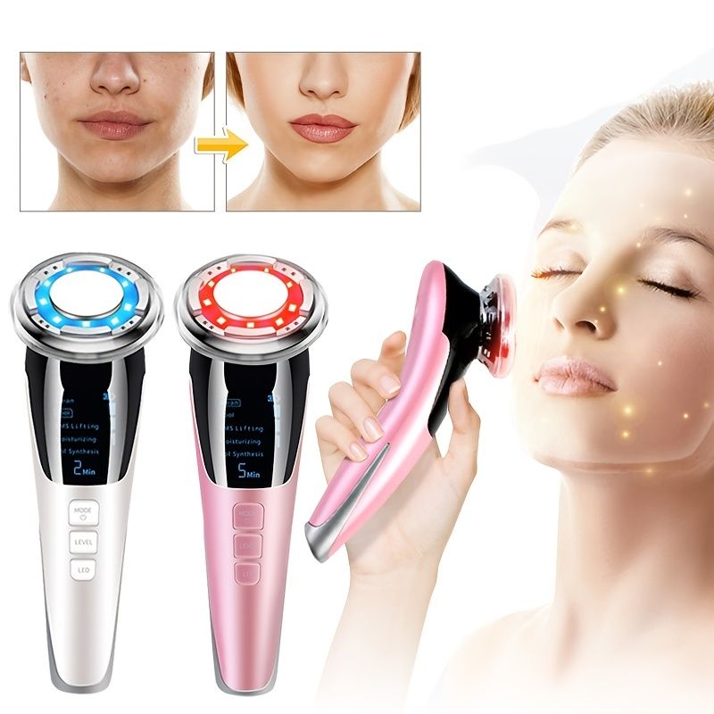 EMS Micro Current Beauty Instrument Hot And Cold Photon Rejuvenation Facial Beauty Device Anti-Aging Whitening Skin Care New Era Fashion LLc