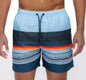 Stylish Blue Striped Swim Shorts for Men - Comfortable Quick-Dry Beachwear New Era Fashion LLc