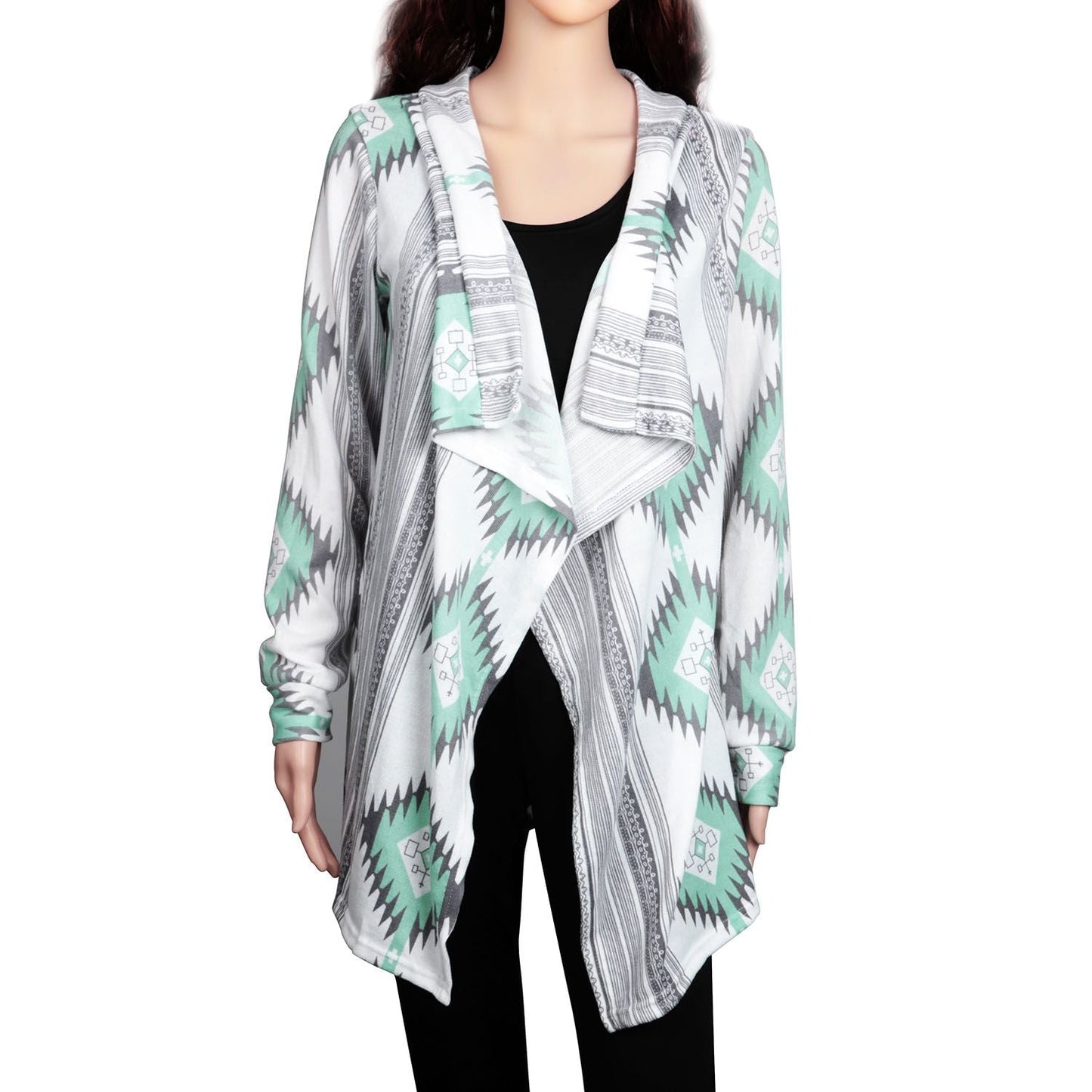 Women Open Front Cardigan Long Sleeve Shawl Neck Breathable Cardigan Well Collection New Era Fashion LLc