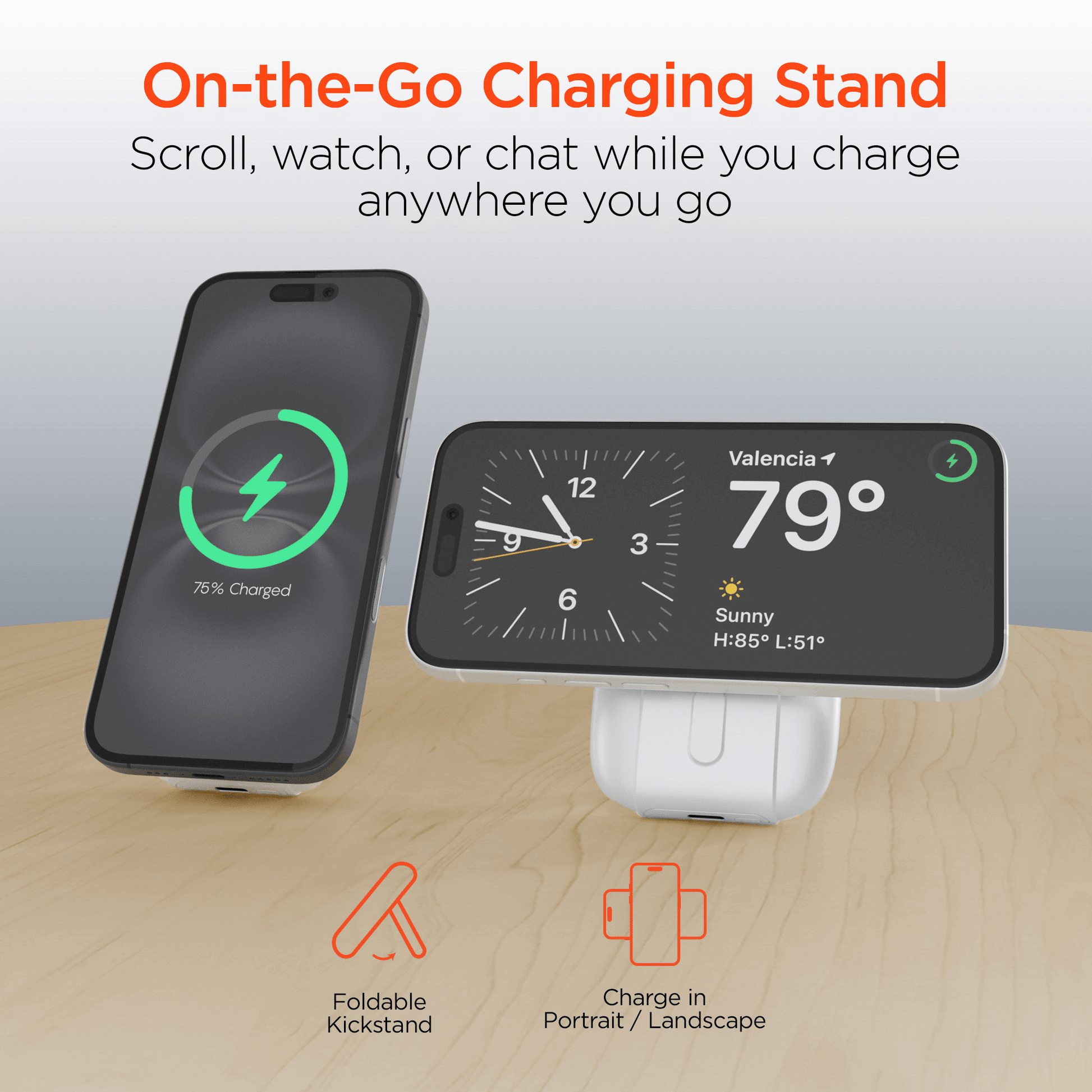 HyperGear Mag Grip Go 5000mAh Wireless Power Bank New Era Fashion LLc