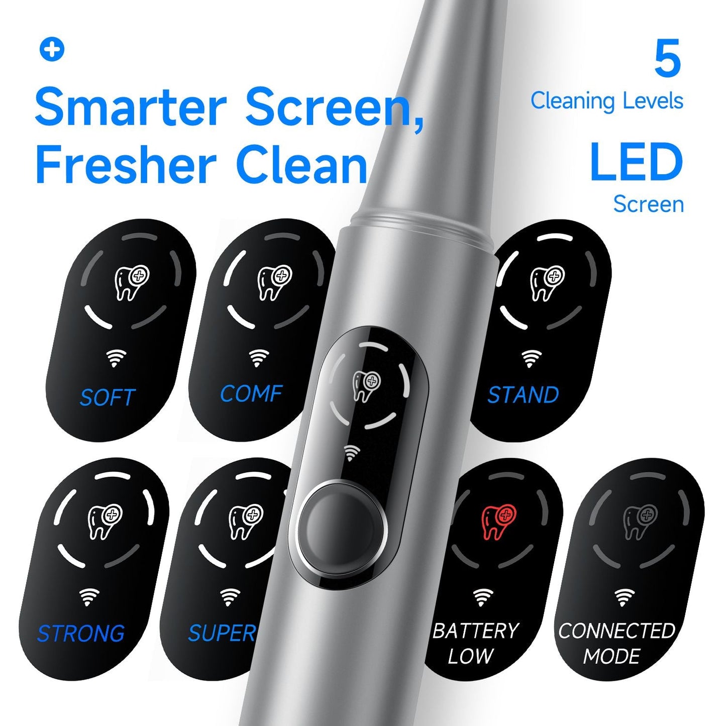 Home stone-removing device, visual ultrasonic dental cleaner for removing tartar and dental plaque, crescent-shaped dental cleaning tool New Era Fashion LLc