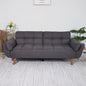75" Flared Arm Convertible Sleeper Sofa-Dark Gray New Era Fashion LLc