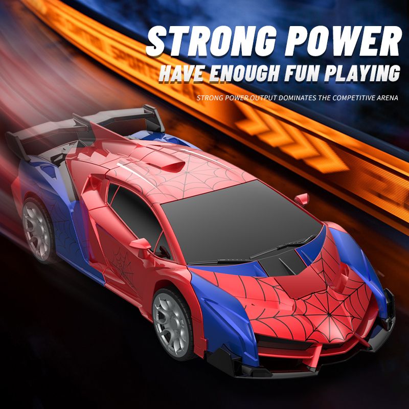 Transforming Remote Control Car Robot, R/C Car Toy, One-Button Deformation, Children's Day Gifts, 1:18 Scale 360°Rotating Drifting, Toys Suitable for Kids Over 3+ Years Old, Educational Toy, Birthday New Era Fashion LLc