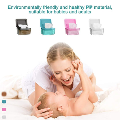 Wipes Dispenser, One-Handed Operation Wipe Holder for Baby & Adult, Seal-Designed Wipes Container for Bathroom Keep Diaper Wipes Fresh New Era Fashion LLc