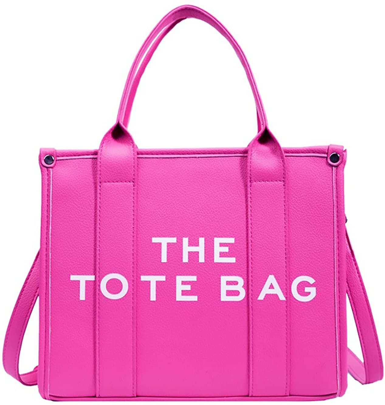 Roecytu PU Tote Bag for Women Simple Large-capacity Tote Bag Crossbody Tote Bag Messenger bag Handbag Zipper Fashion Tote Bag New Era Fashion LLc