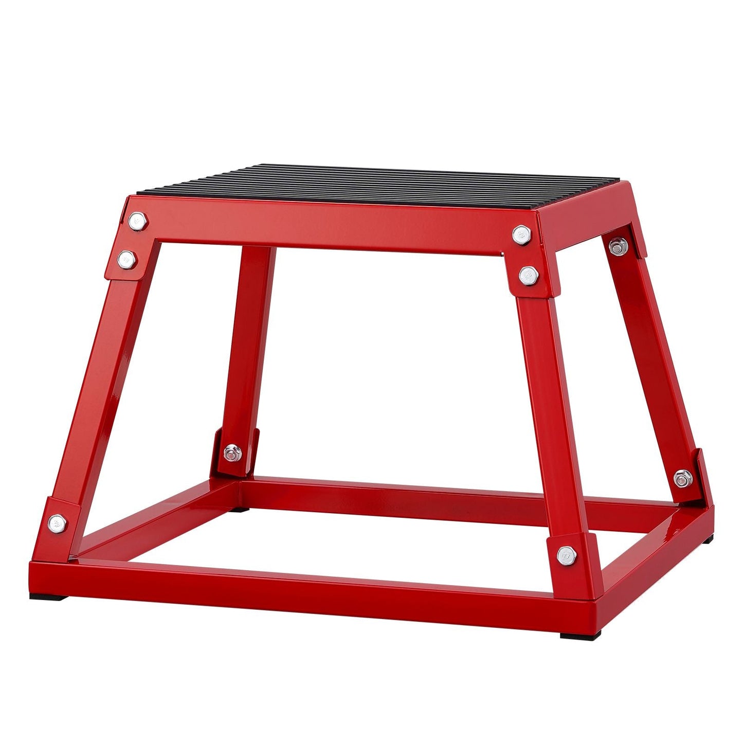 Plyometric Jump Box, 12 Inch Plyo Box, Steel Plyometric Platform and Jumping Agility Box, Anti-Slip Fitness Exercise Step Up Box for Home Gym Training, Conditioning Strength Training, Red New Era Fashion LLc