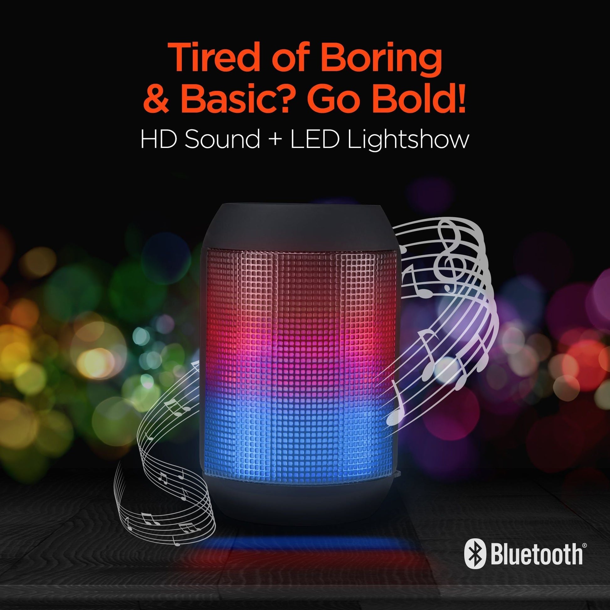 HyperGear Rave Mini Wireless LED Speaker New Era Fashion LLc