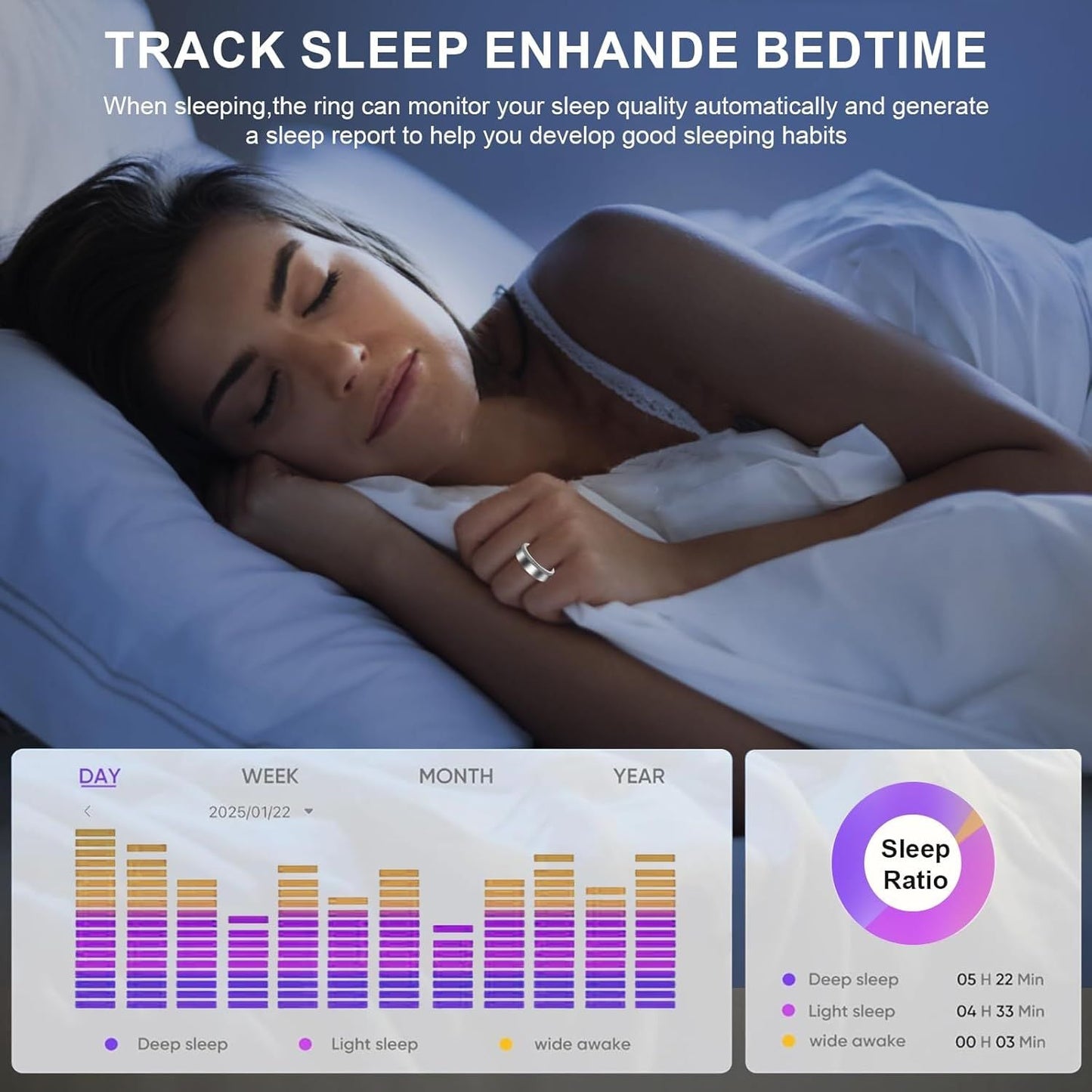 New Smart Ring Elegant Smart Jewelry for Women, Luxury Diamond Fitness Ring with Visible Circuitry Design, All-Day Health Monitoring, IP68 Waterproof, iOS Android Compatible New Era Fashion LLc