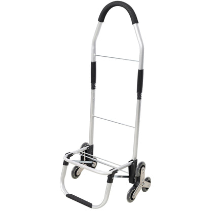 2 in 1 Shopping Stair Trolley with Wheels,Trolley Black Foldable Shopping Cart,Removable Shopping Oxford Waterproof Bag,Stainless Steel Triangular Wheels, Black New Era Fashion LLc