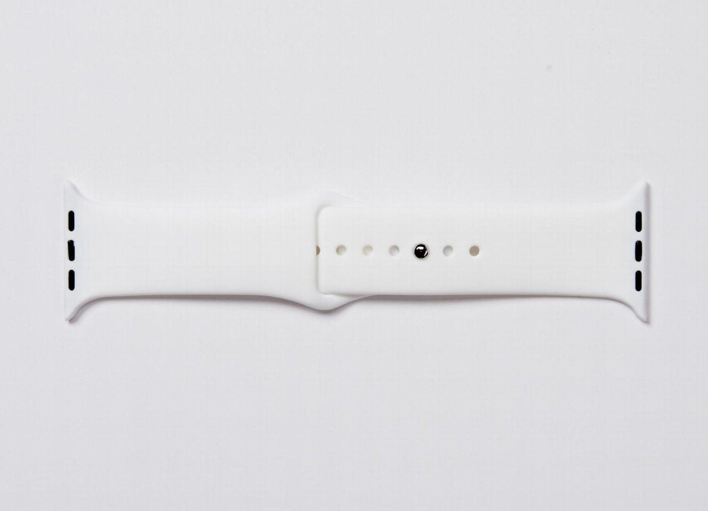 White Silicone Watch Band Made for Apple Watch - Large (42/44/45/49mm) New Era Fashion LLc