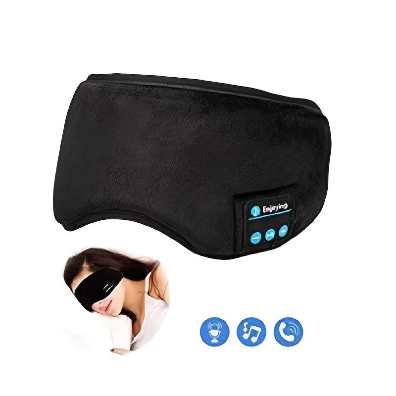 Sleep Mask; WirelessSleeping Headphones Music Earbud EyeMask For Side Sleepers Men; Women Girl Ultra Soft Thin Speakers Cool New Era Fashion LLc