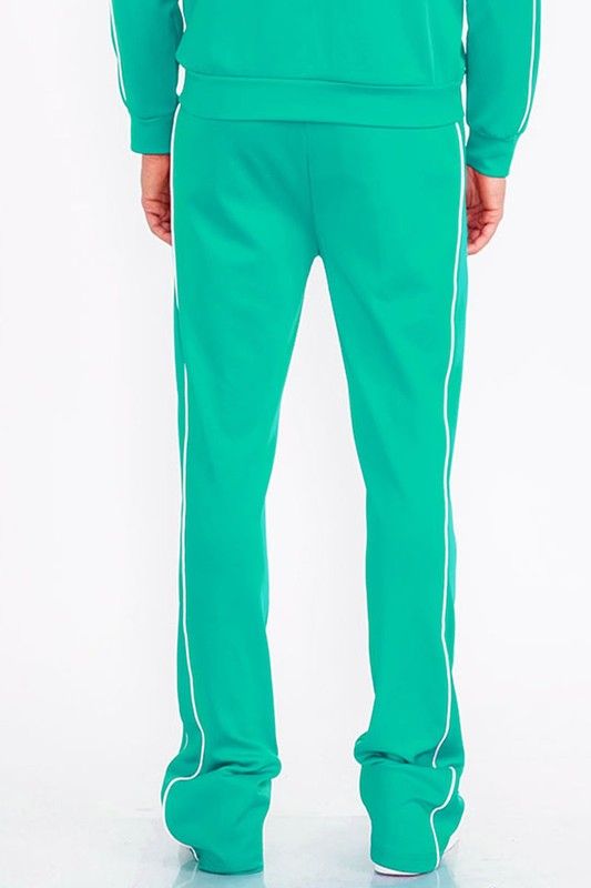 Men's Side Pipe Stacked Flare Trousers for Trendy Urban Style New Era Fashion LLc