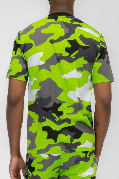 Weiv Full Camo Short Sleeve TShirt New Era Fashion LLc