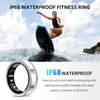 New Smart Ring Elegant Smart Jewelry for Women, Luxury Diamond Fitness Ring with Visible Circuitry Design, All-Day Health Monitoring, IP68 Waterproof, iOS Android Compatible New Era Fashion LLc