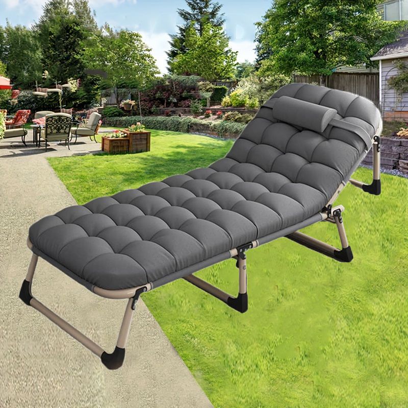 Heavy duty folding bed, camping bed with flip-up mattress (mattress included), portable guest bed, suitable for teenagers, adults, travel, garden, balcony, camping supplies New Era Fashion LLc