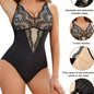 Contrast Lace Shaping Bodysuit, V Neck Sleeveless Slimming Body Shaper, Women's Underwear & Shapewear New Era Fashion LLc
