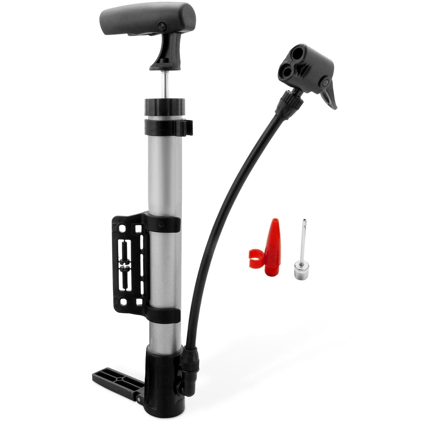 Mini Bike Pump Portable Bicycle Tire Inflator Ball Air Pump w/ Mount Frame For Mountain Road Bike New Era Fashion LLc
