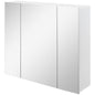 Wall Mounted Mirror Cabinet, Bathroom Medicine Cabinet with Mirror, 3 Doors and Adjustable Shelves, White New Era Fashion LLc