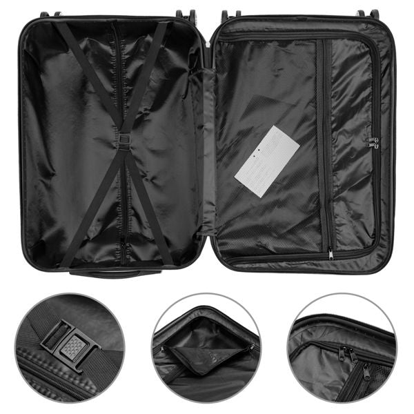 3-in-1 Multifunctional Large Capacity Traveling Storage Suitcase Luggage Set Dark Gray New Era Fashion LLc