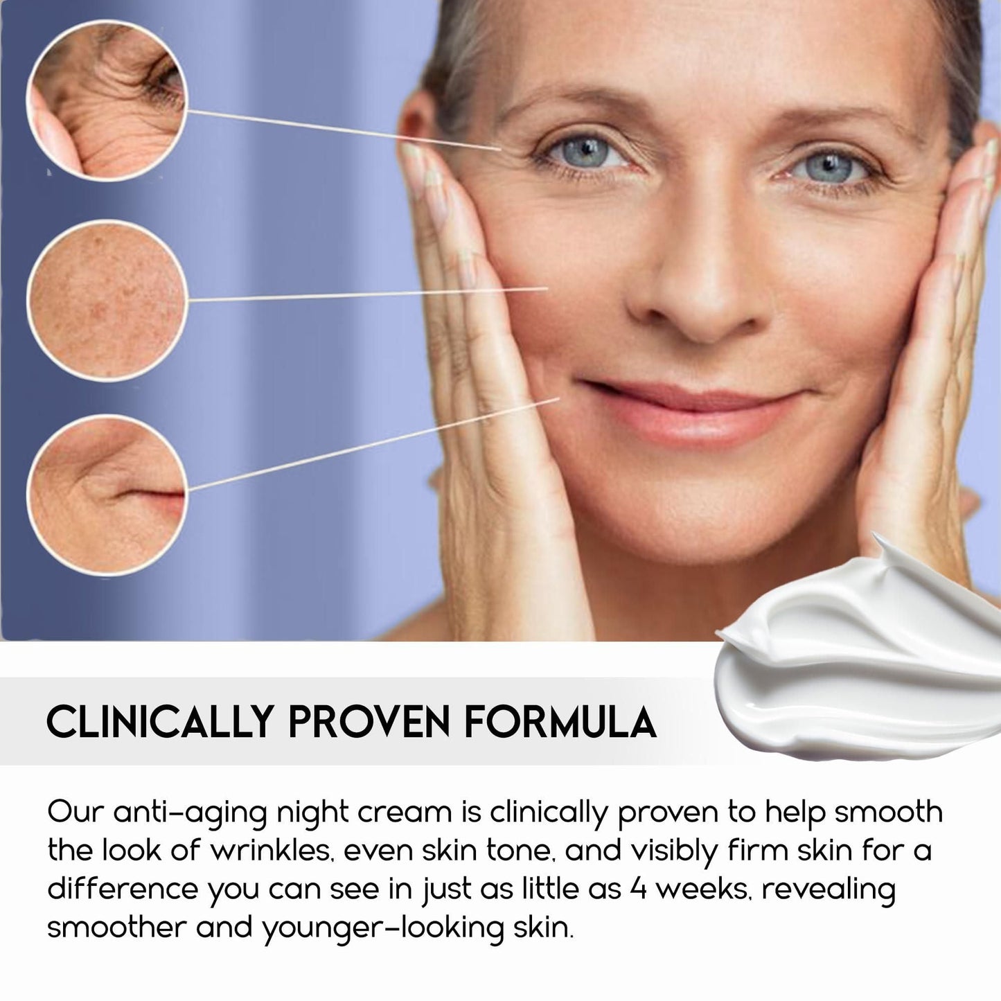 Night Cream for Women Anti aging Retinol Night Cream for Face Wrinkle Cream for Women Overnight Collagen Repair Hyaluronic Acid Face Moisturiser with Niacinamide Peptides Made in Italy New Era Fashion LLc