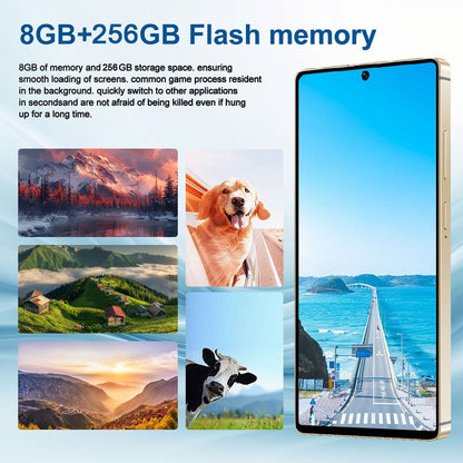 8+256GB Unlocked Smartphone, 6.8" HD+ Display, I24 5G Ultra Unlocked Phone, Built in Pen, 6000mAh Battery /Face ID+Fingerprint Lock/Dual SIM New Era Fashion LLc