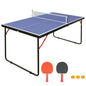 Table Tennis Table Foldable & Portable Ping Pong Table Set with Net and 2 Ping Pong Paddles for Indoor Outdoor Game New Era Fashion LLc