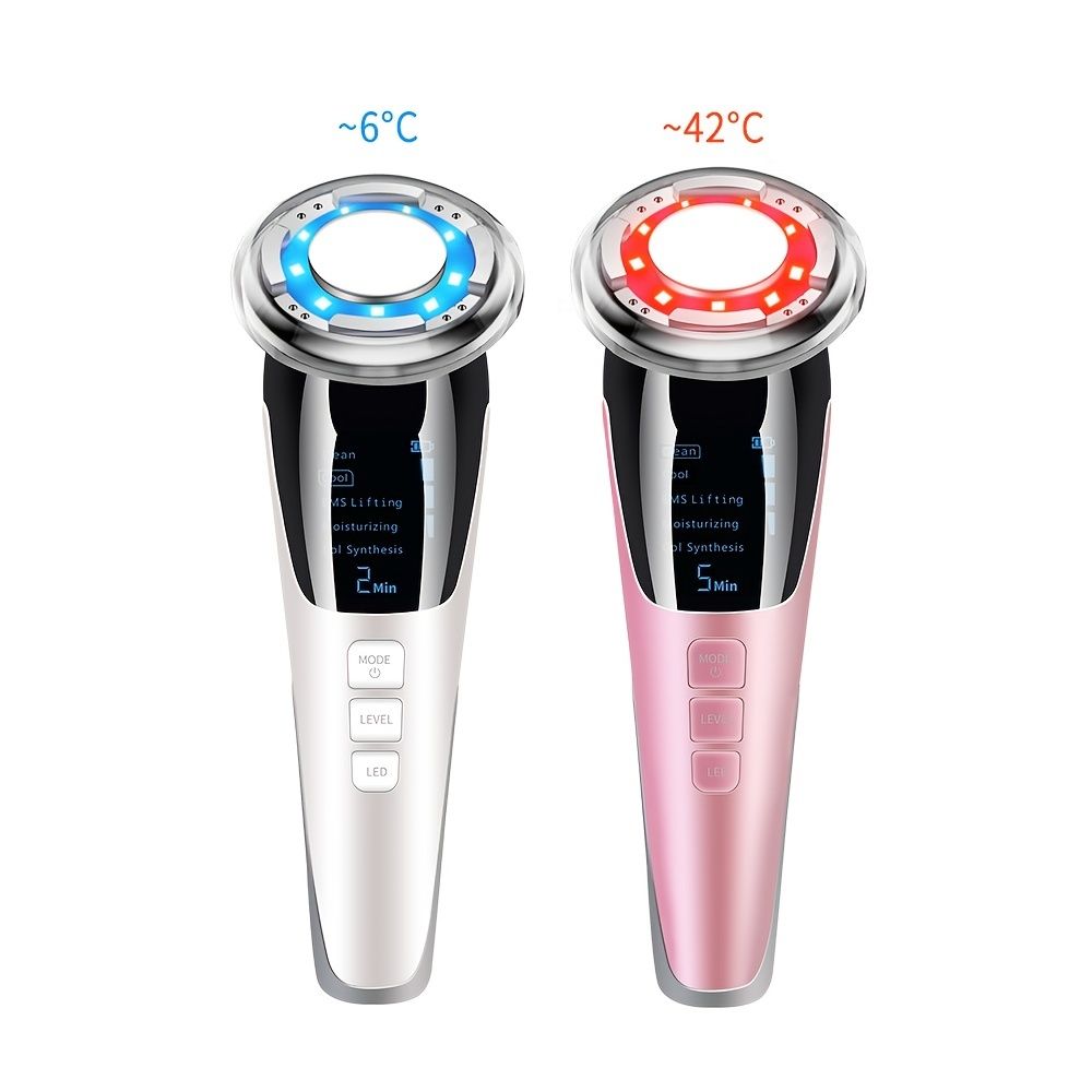 EMS Micro Current Beauty Instrument Hot And Cold Photon Rejuvenation Facial Beauty Device Anti-Aging Whitening Skin Care New Era Fashion LLc